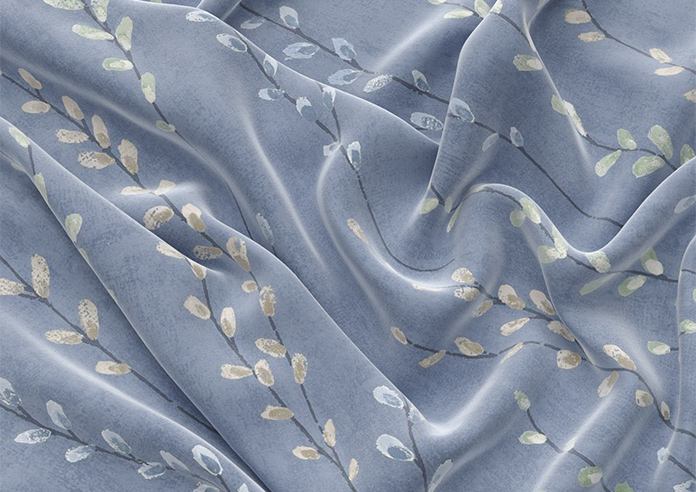 Willow Field, Indigo - Twist&Fit Roman Blind - Image 4